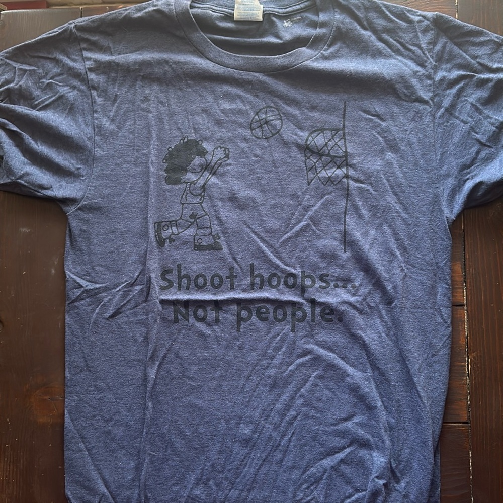Shoot hoops not people tee